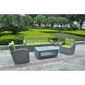 4pcs sofa de loisirs en plein air de jardin de meubles de rotin